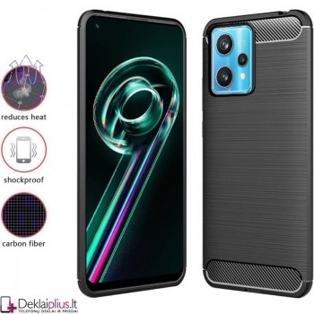 Carbon guminis dėklas - juodas (Oneplus Nord Ce 2 Lite 5G/Realme 9 Pro)